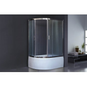 Душевой угол Royal Bath RB8120BK-C-CH-R (матовое) правый